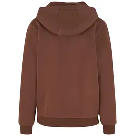 Build Your Brand Fluffy Hoodie Chocolate Brown XS