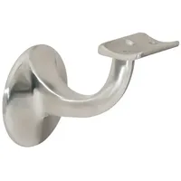 DENI Handlaufträger VA ma D.Wandplatte 55mm gewölbte Auflage