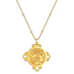 Elli Kette mit Anhänger »Halskette Coin Münze Janus Gott Vintage Antik 925 Silber« Elli Gold 50