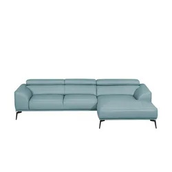 Ravensberger Werkstätten Ecksofa  Atlanta , blau , Maße (cm): B: 283 H: 92 T: 173.0
