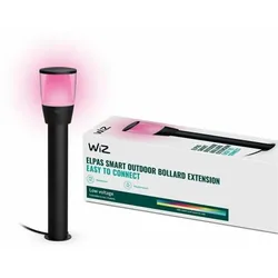 Solar-Gartenpfahl Wiz Schwarz Metall