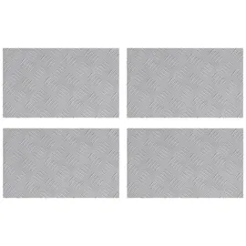 vidaXL Aluminium-Riffelbleche 4 Stk. Rutschfest 50x30 cm