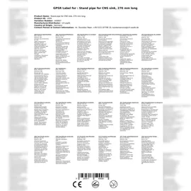 ich-zapfe Standrohr aus CNS, 270 mm lang