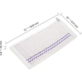 Vevor Ferninfrarot Wärmepad, Amethyst-Therapiematte 39–70 °C heiße Edelstein-Heizmatte zur Schmerzlinderung am ganzen Körper (183 x 61 cm)