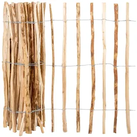 Voss.garden Staketenzaun 5 m x 60 cm Haselnuss