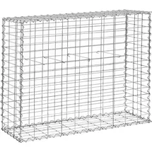 Hillvert Gabione Gabionenzaun Drahtkorb 2er-Set 0 x 32 x 83 cm