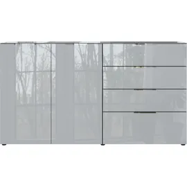 Germania Sideboard Oakland 184 x 102 x 42 cm grau/silber