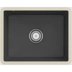 Villeroy & Boch Villeroy&Boch Unterbau Spülbecken inkl. Ablaufgarnitur Subway 60 SU Graphite schwarz/grau 545x440mm