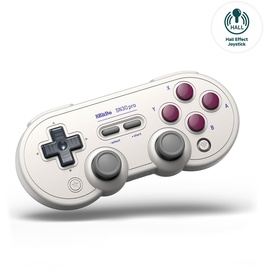 8bitdo SN30 Pro Bluetooth Controller, Hall Effect - G Classic Edition - Wireless Controller - Android, Mac, Windows, Gaming Weiss