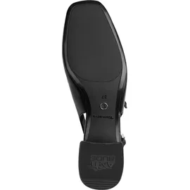TAMARIS Damen Sling Pump mit Blockabsatz, schwarz, 37 EU