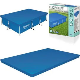 BESTWAY Flowclear Abdeckplane für Frame Pool 300 x 201 cm 58106