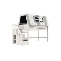 Lifetime Abenteuerbett mit Treppe My Hangout ¦ weiß ¦ Maße (cm): B: 261 H: 196 T: 107.0
