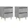 vidaXL Nachtschrank 2 Stk. 40 x 35 x 50 cm Betongrau