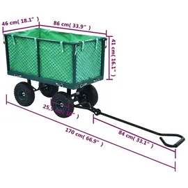 vidaXL Handwagen Gartenwagen 350 kg grün