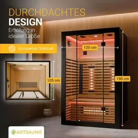 Artsauna Trondheim120 Schwarz