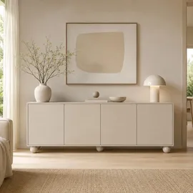 beautysofa ADEL 204 x 81 x 38 cm Beige