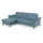 sit&more Ecksofa SIT & MORE "Göteborg", blau (eisblau), B:268cm H:90cm T:176cm, Sofas, Ecksofa, Sitztiefenverstellung und Federkern, wahlweise mit Bettfunktion