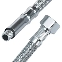 Vioks Gummischlauch Geflochten Panzerschlauch 3/8" 200 cm Flexschlauch mit