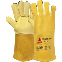 Hase Safety Gloves Hase Schweißerhandschuhe Mühlheim-II-Super Größe 8, Rindnarbenleder