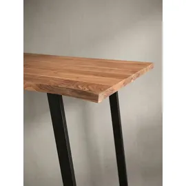 KADIMA DESIGN Computertisch 120 x 76 x 60 cm braun/schwarz