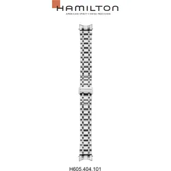 Hamilton Metall Rail Road Band-set Edelstahl H695.404.101 - silber