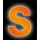 CONACORD Klebebuchstabe S Reflektierend 8 cm Orange