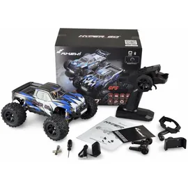 AMEWI RC-Auto Hyper GO Monstertruck brushed 4WD mit GPS 1:16 RTR blau