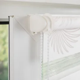 LIEDECO Seitenzugrollo LIEDECO "Aster" Gr. 3, weiß, B:40cm H:150cm, Metall, Polyester, Rollos, Klemmfix-DUO-Rollo, Doppelrollo "Aster"
