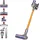 Dyson V8 Absolute silber/gelb