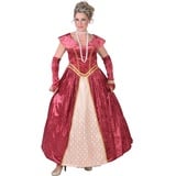 narrenkiste M217110-8-XL Bordeaux Damen Rokoko Kleid Kostüm Marquisin Prinzessin Gr.XL=48