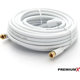 Premium X SAT Antennenkabel 25 m Weiß