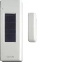 Eltako 30000424 Funk-Fenster-Türkontakt mit Solarzelle und Batterie, ­reinweiß glänzend FTKB-wg