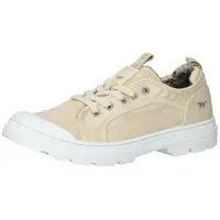 Mustang Halbschuhe Lederimitat/Textil Schnürschuh braun 39 EU
