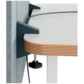 Leitz Tischtrennwand 60 x 70 cm grau