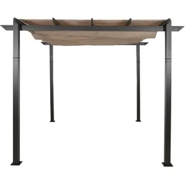 Mendler Aluminium Pergola HWC-N93 3 x 2,5 m Beige