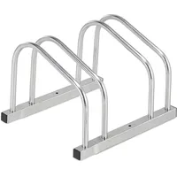 Relaxdays Fahrradständer für 2 Fahrräder, bis 50 mm Reifenbreite,