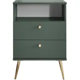 Stella Trading Nachtschrank Laila 50 x 34 x 70 cm Grün