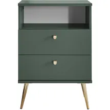 Stella Trading Nachtschrank Laila 50 x 34 x 70 cm Grün