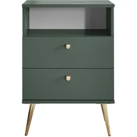 Stella Trading Nachtschrank Laila 50 x 34 x 70 cm Grün