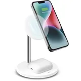 SBS Vertikale kabellose 2-in-1-Ladestation für iPhone, Android-Handys, AirPods, TWS-Ohrhörer