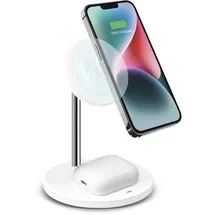 SBS Vertikale kabellose 2-in-1-Ladestation für iPhone, Android-Handys, AirPods, TWS-Ohrhörer