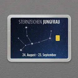 Goldbarren 05g Sternzeichen: Jungfrau (Flip)