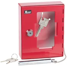 Xcase Profi-Notschlüssel-Kasten mit Einschlag-Klöppel & Sicherheits-Schloss