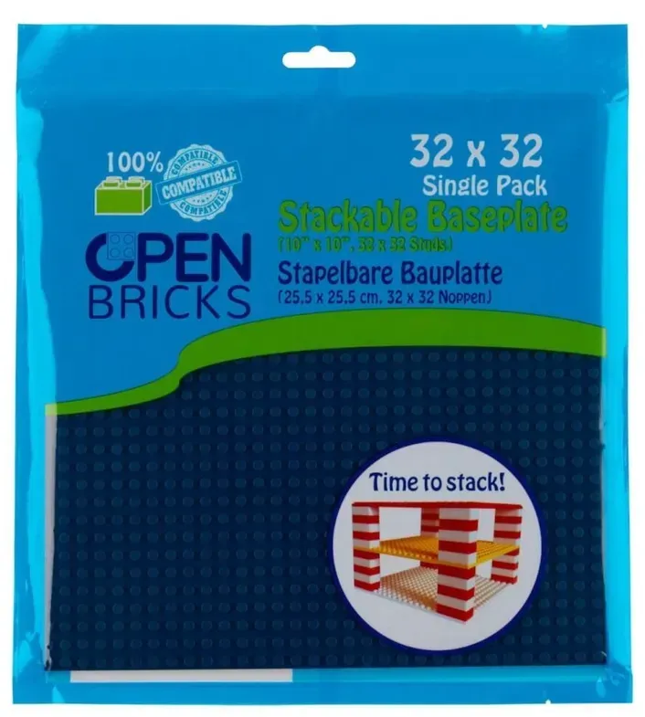 Open Bricks - Open Bricks Baseplate 32 X 32 Light Grey