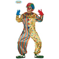 buntes Clown Kostüm für Herren Karneval Fasching Party Geburtstag lustig Gr. M-XL, Größe:XL