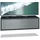 Vladon Lana Lowboard 100 x 29 x 37 cm Schwarz matt/Graphit MDF/Spanplatte