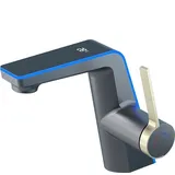 Smarter Wasserhahn mit Temperaturanzeige & LED Beleuchtung – Waschbeckenbrause für Bad & Küche | Moderne Armatur mit Temperaturanzeige