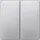 Siemens Serienschalter Delta Aluminium (Metallic) 5TG6245