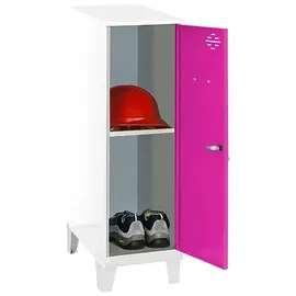 simonlocker montadas Simonrack Spind SIMONLOCKER DISM weiß, pink 8425437122187, 1 Schließfach 40,0 x 50,0 x 101,5 cm