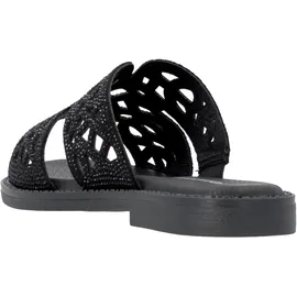remonte Pantolette REMONTE, Damen, Gr. 38, schwarz, Textil, Basic, Schuhe Pantolette, Sommerschuh mit Glitzersteine und Feel Soft-Ausstattung